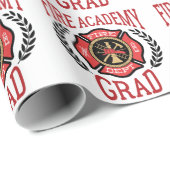 消防学校の卒業式 ラッピングペーパー (ロールコーナー)