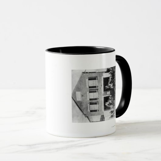 消防室外の設備付き消防士 マグカップ (正面右)