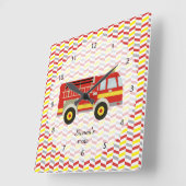 消防室 スクエア壁時計 (傾斜)