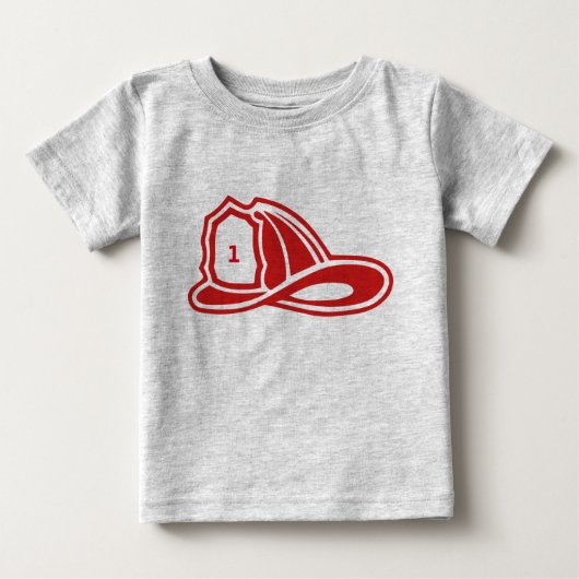 消防帽 ベビーTシャツ (正面)