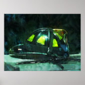 消防帽 ポスター (正面)