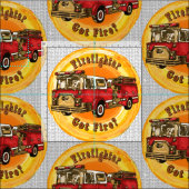 消防得戦闘布 ファブリック (タイル)