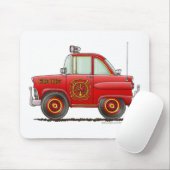 消防所長車の消防士の消防士 マウスパッド (マウス)