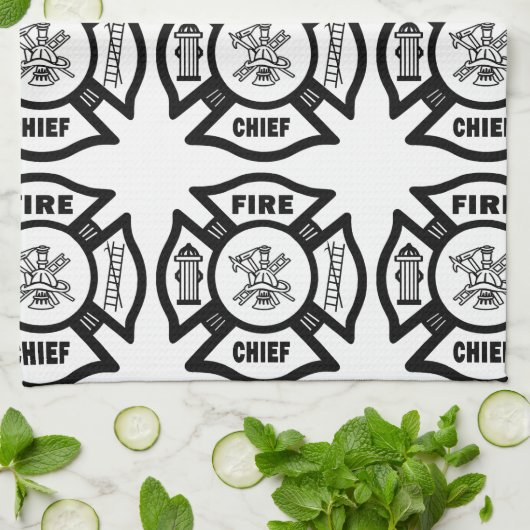 消防所長 キッチンタオル (折り畳み)