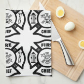 消防所長 キッチンタオル (四つ折り)