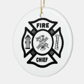 消防所長 セラミックオーナメント (左)