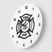 消防所長 ラージ壁時計 (傾斜)