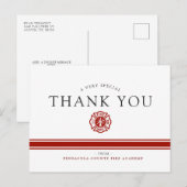 消防救助アカデミー オーダーメイド感謝メッセージ ポストカード (正面/裏面)