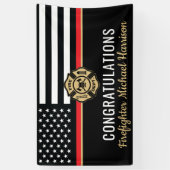 消防旗消防士院卒業党 横断幕 (縦)