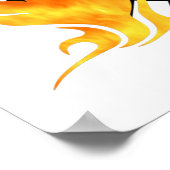 消防本部の炎 ポスター (角)