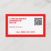 消防機器カスタムQR 名刺 (裏面)