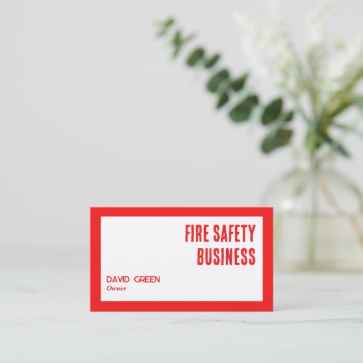 消防機器カスタムQR 名刺 (スタンド正面)