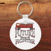 消防機関未来の消防士Tシャツとギフト キーホルダー (正面)