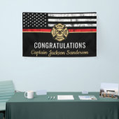 消防機関退職消防員旗 横断幕 (トレードショー)