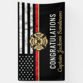 消防機関退職消防員旗 横断幕 (縦)