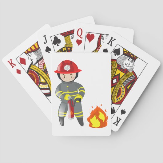 消防消火器 トランプ (裏面)