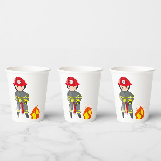 消防消火器 紙コップ