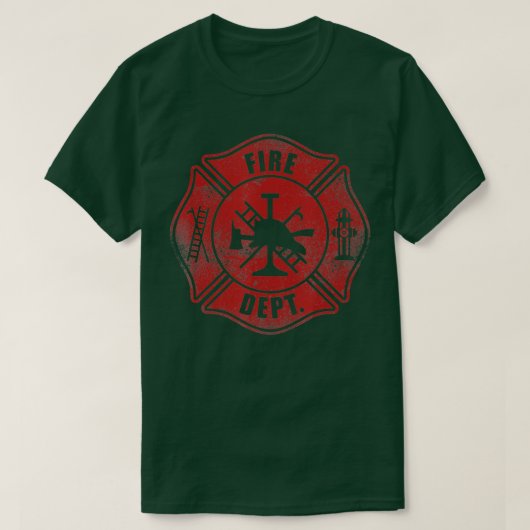 消防消防士 Tシャツ (デザイン正面)