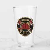 消防消防消防救助部アメリカ国旗カスタム タンブラーグラス (正面)