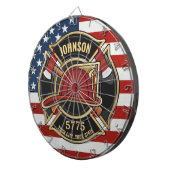 消防消防消防救助部アメリカ国旗カスタム ダーツボード (正面右)