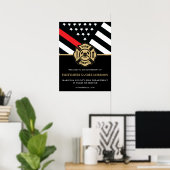 消防消防署の退職へようこそ ポスター (ホームオフィス)