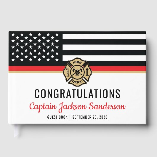 消防消防署退職パーティー ゲストブック (正面)