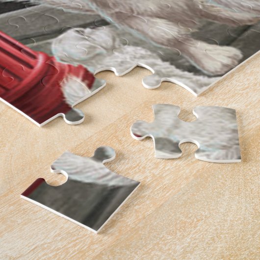 消防犬 ジグソーパズル (側面)