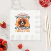 消防犬 縁ありランチョンナプキン (インサイチュ)