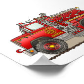 消防用かぼん救助用トラック ポスター (角)