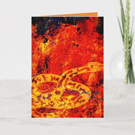 消防用ヘビ誕生日 カード