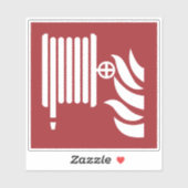 消防用ホースリール安全標識 シール (シート)