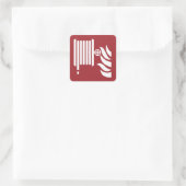 消防用ホースリール安全標識 スクエアシール (バッグ)