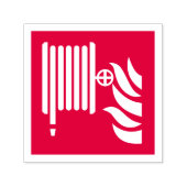 消防用ホースリール安全標識 セルフインキングスタンプ (デザイン)