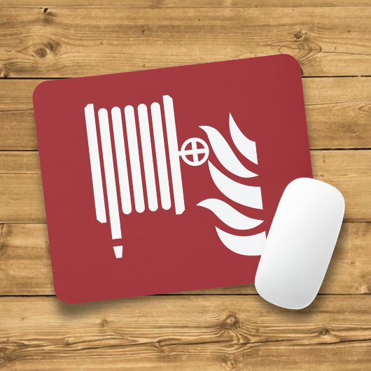 消防用ホースリール安全標識 マウスパッド