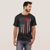 消防用旗シンレッドライン消防用Ax Tシャツ (正面フル)