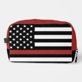 消防用旗細赤線USA国旗 ドップキット (正面)