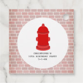 消防用消防車の給水栓誕生日ありがとう フェイバータグ (裏面)