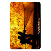 消防用火炎柔軟マグネット マグネット (縦)