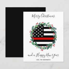 消防用薄型レッドライン予算クリスマスカード