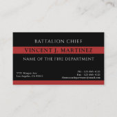 消防用薄型レッドライン消防局 名刺 (正面)