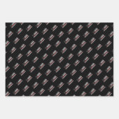 消防用薄型レッドライン火災救助アメリカ国旗 ラッピングペーパーシート (正面2)