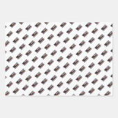 消防用薄型レッドライン火災救助アメリカ国旗 ラッピングペーパーシート (正面2)