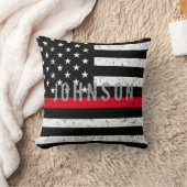 消防用薄型レッドライン（名前あり） クッション (ブランケット)