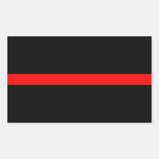 消防用薄型レッドライン 長方形シール (正面)