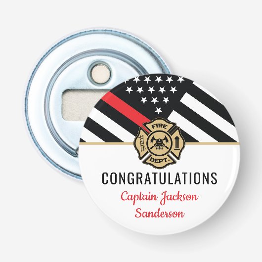 消防省消防士退職パーティー 栓抜き (正面)