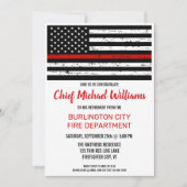 消防省退職消防士 招待状 (正面)