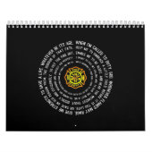 消防祈りの言葉、消防やる気を起こさせる士 カレンダー (カバー)