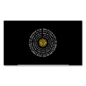 消防祈りの言葉、消防やる気を起こさせる士 マグネット名刺 (正面)