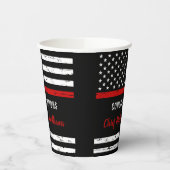 消防素朴士退職パーティーおめでとう 紙コップ (左)