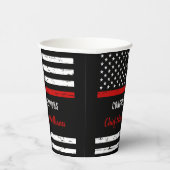 消防素朴士退職パーティーおめでとう 紙コップ (右)